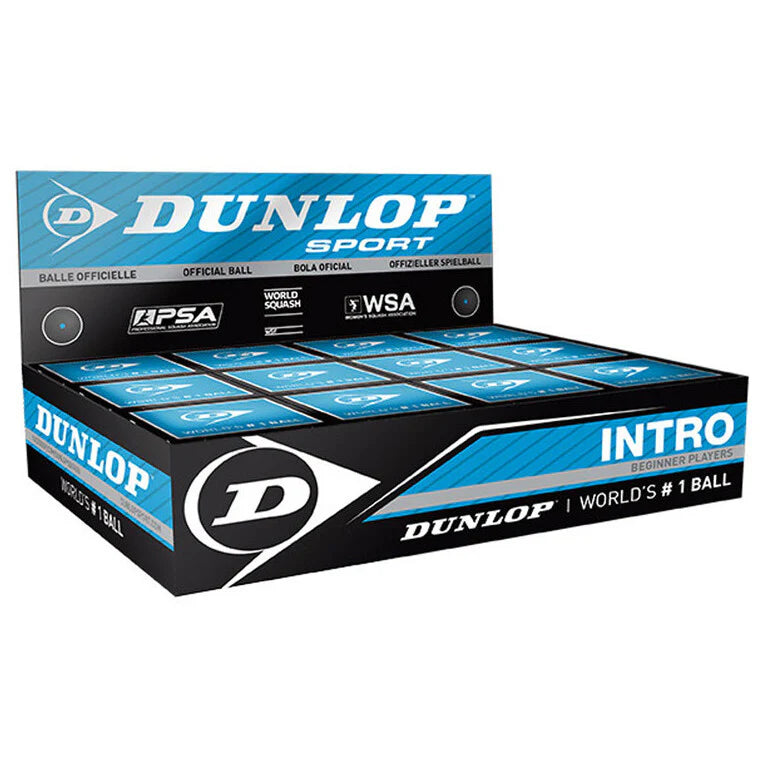 Squash Balls Dunlop Intro (1 Dozen Box)