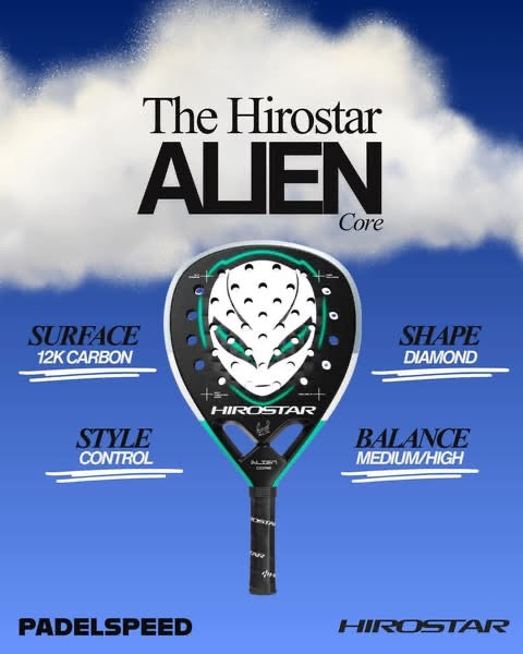 Padel Racket Hirostar Alien Core by Tolito Aguirre (2026)