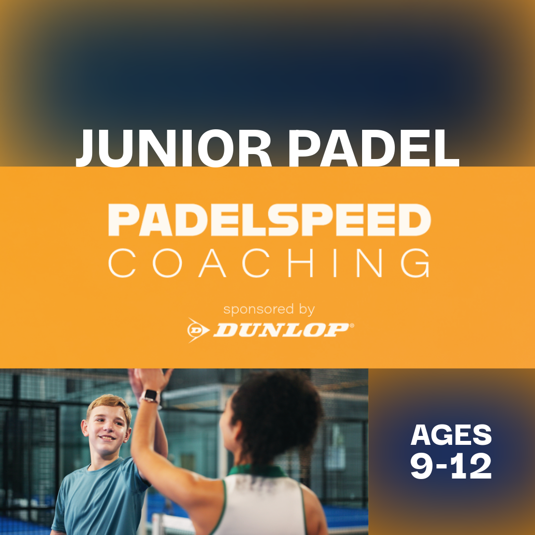 Padelspeed Coaching: Pádel Junior (edades 9-12), viernes 16:30-17:30h (Cardiff)