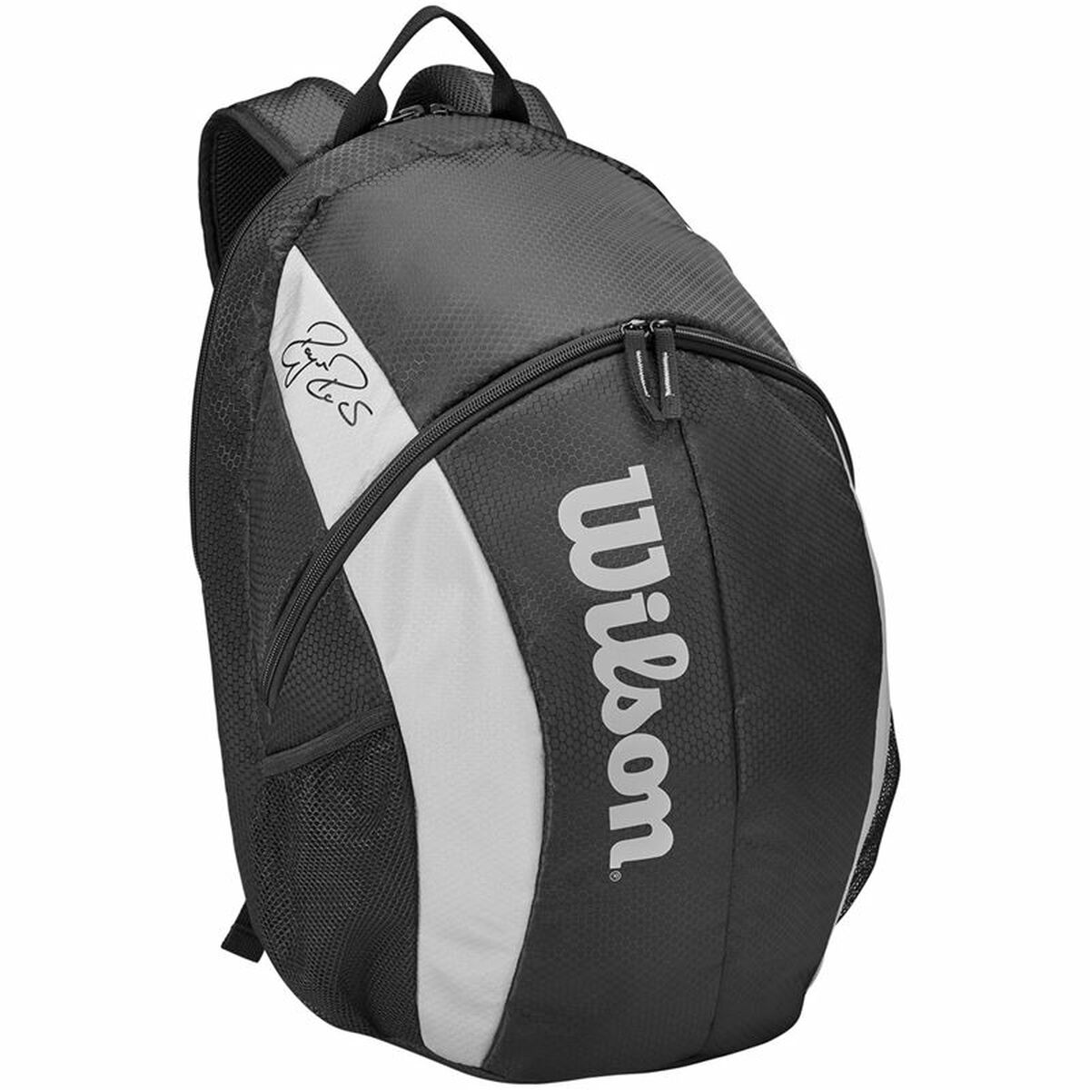 Tennis Racket Bag Backpack Wilson Roger Federer Team Black - Padelspeed - UK padel and racket sports shop (Sports and outdoors, Tennis)