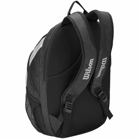 Tennis Racket Bag Backpack Wilson Roger Federer Team Black - Padelspeed - UK padel and racket sports shop (Sports and outdoors, Tennis)