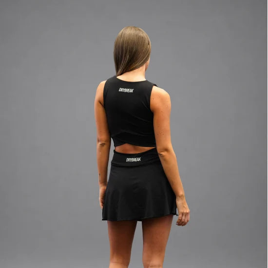 Women's Drybreak Classic Black Top - Padelspeed - UK padel and racket sports shop ()