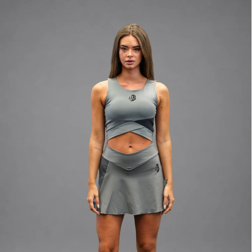 Women's Drybreak Advanced Grey Top - Padelspeed - UK padel and racket sports shop ()