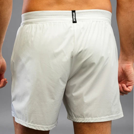 Men's Drybreak White Shorts (Right) - Padelspeed - UK padel and racket sports shop ()