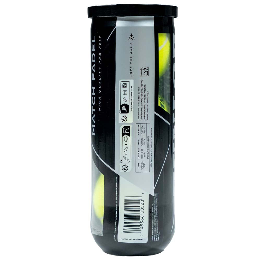 Padel Balls Dunlop Match (Dozen)