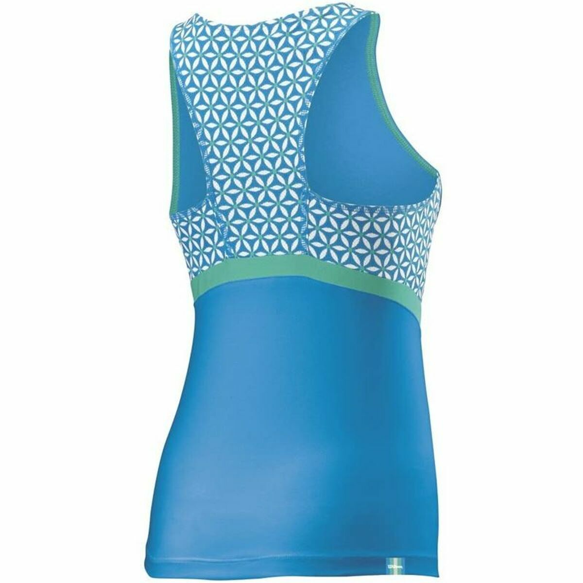 Tank Top Women Wilson Court Glamour Reversible Blue/Green