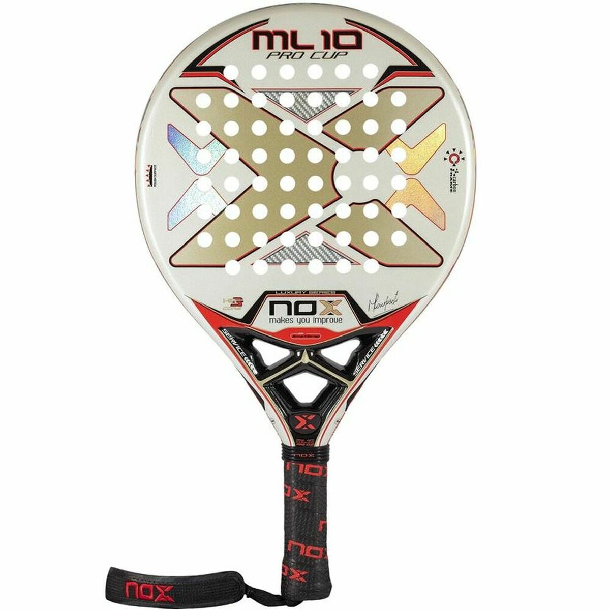 Padel Racket NOX ML10 Pro Cup Luxury WH White