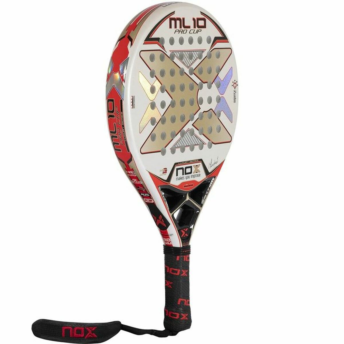 Padel Racket NOX ML10 Pro Cup Luxury WH White - Padelspeed - UK padel and racket sports shop (Sports and outdoors, Paddle tennis)