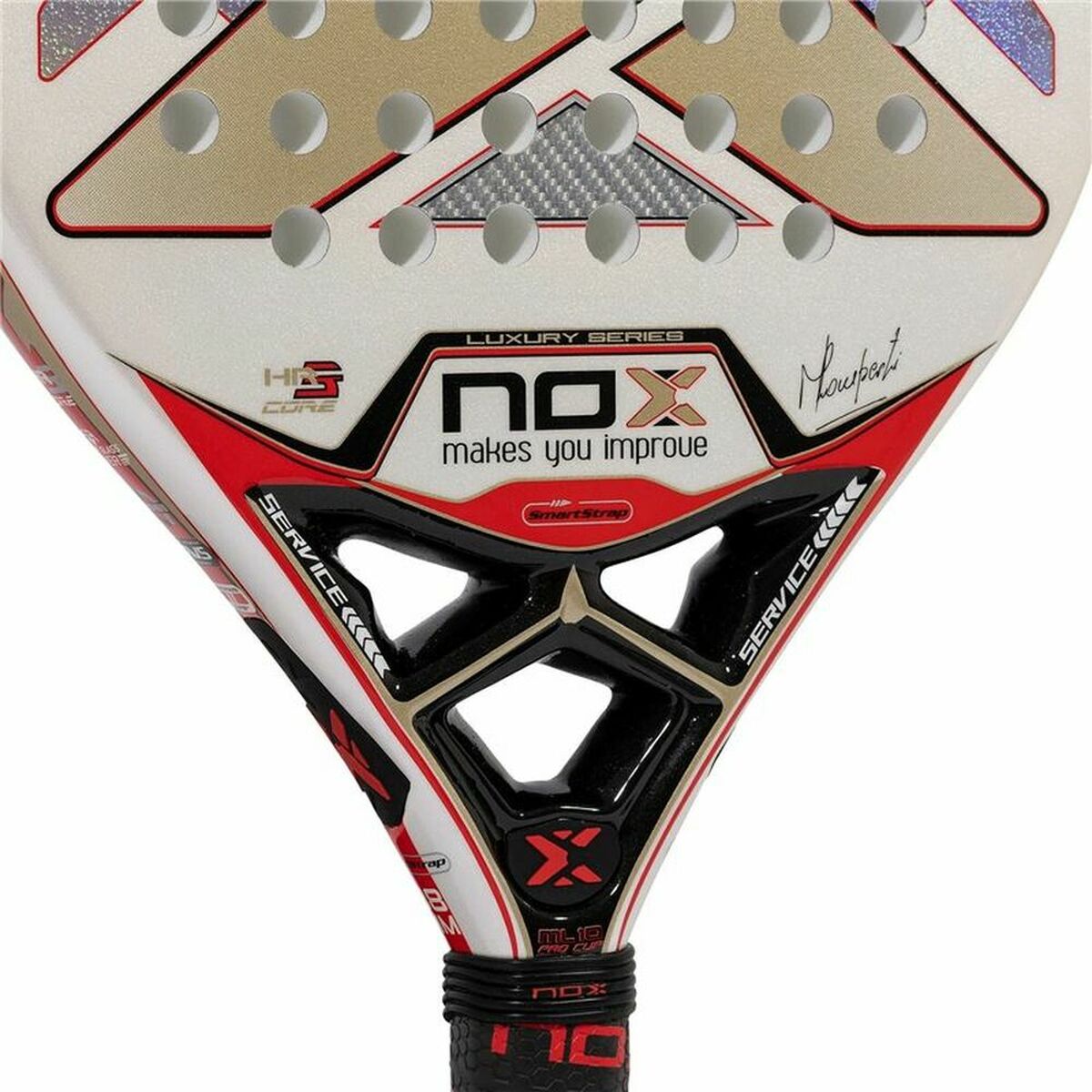 Padel Racket NOX ML10 Pro Cup Luxury WH White - Padelspeed - UK padel and racket sports shop (Sports and outdoors, Paddle tennis)