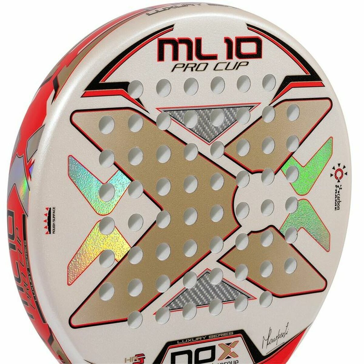 Padel Racket NOX ML10 Pro Cup Luxury WH White