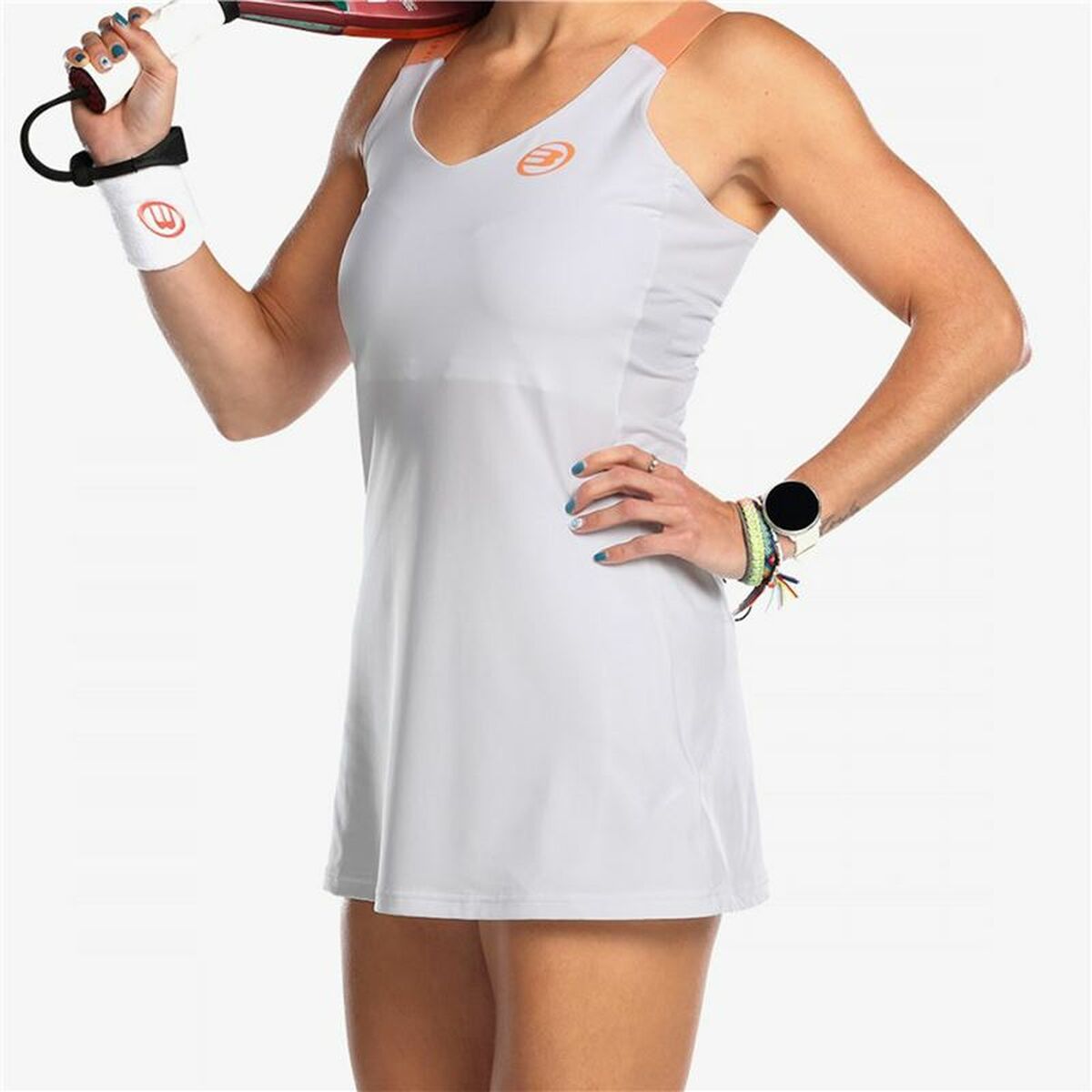 Women's Padel Dress Bullpadel ADAMA White