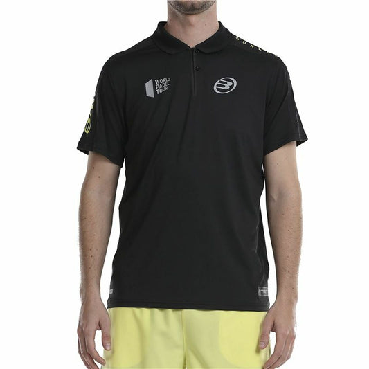 Men's Short Sleeve Polo Shirt Bullpadel Liceo Padel Black