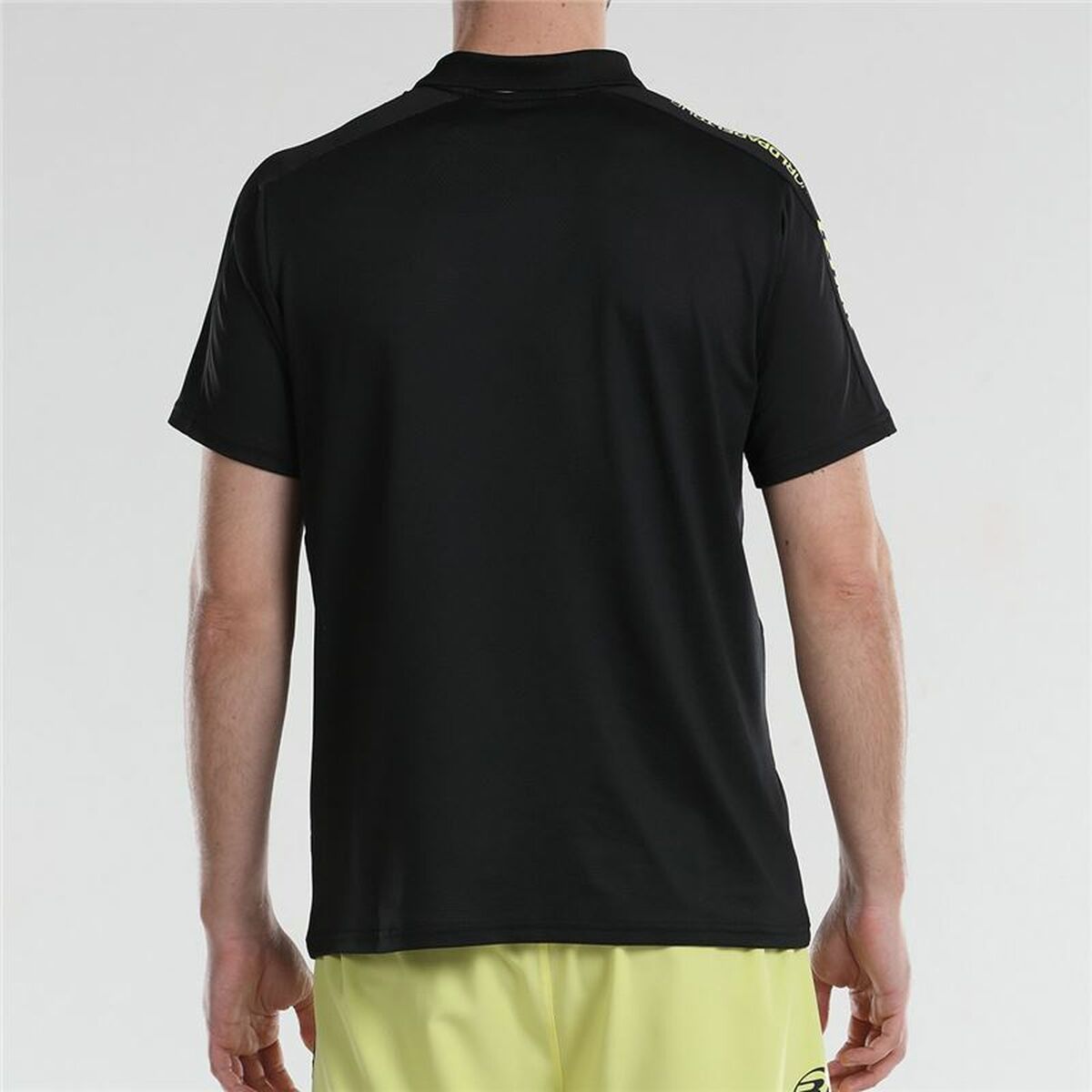 Men's Short Sleeve Polo Shirt Bullpadel Liceo Padel Black