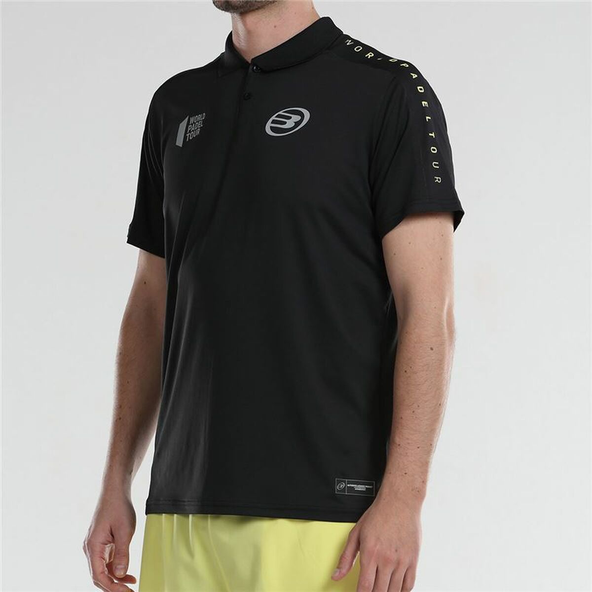 Men's Short Sleeve Polo Shirt Bullpadel Liceo Padel Black