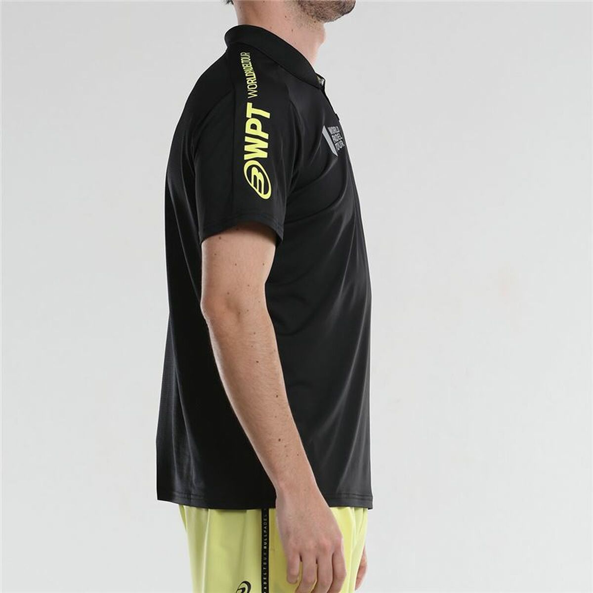 Men's Short Sleeve Polo Shirt Bullpadel Liceo Padel Black