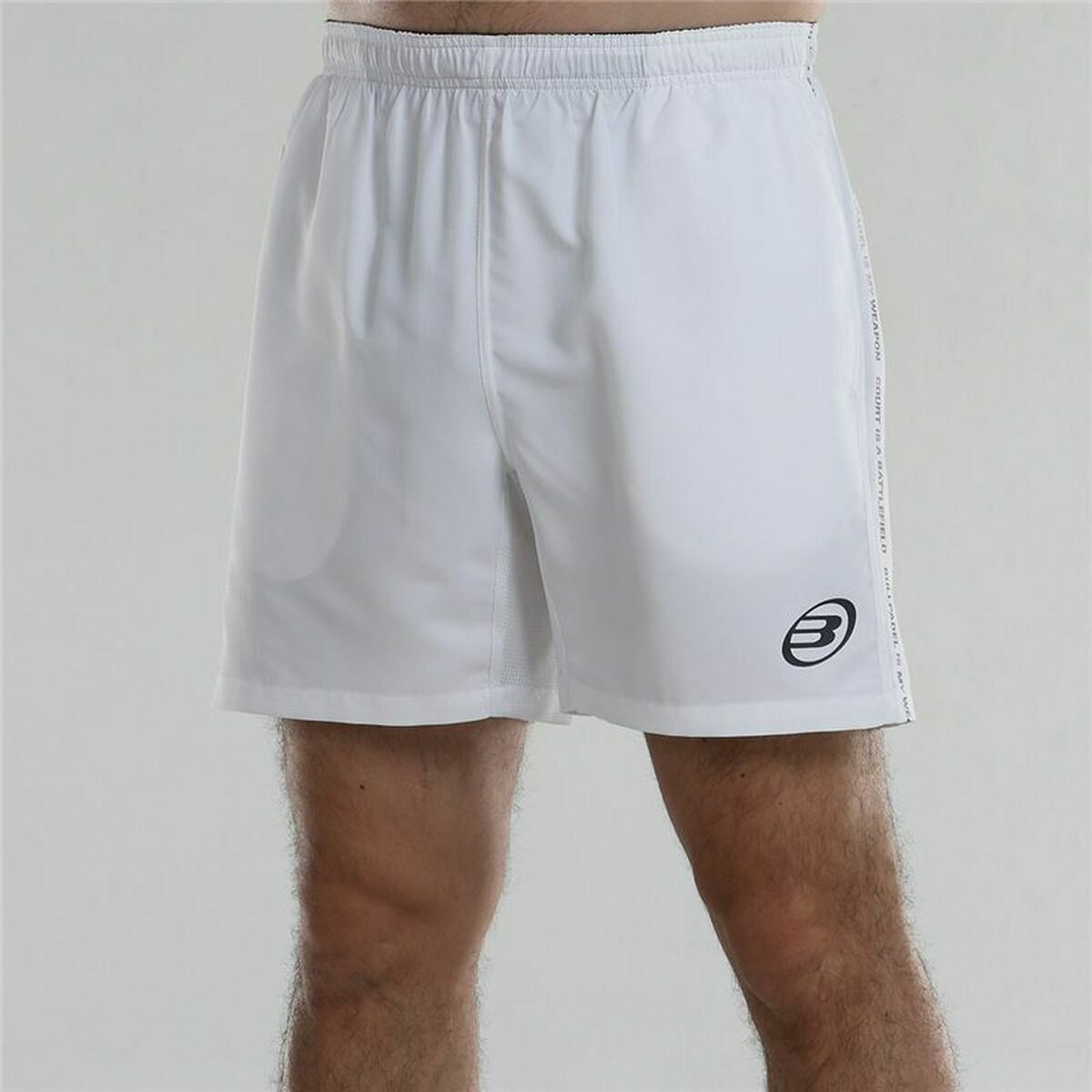 Men's Padel Shorts Bullpadel Agnus White - Padelspeed - UK padel and racket sports shop (Sports and outdoors, Sports clothing)