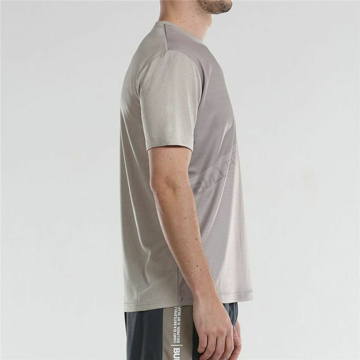 Men's Short Sleeve T-Shirt Bullpadel Afile Grey