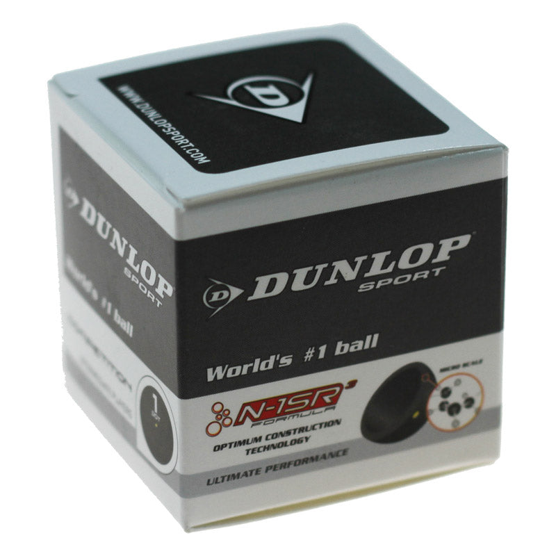 Squash Ball Dunlop Competition Single Yellow Dot (1 Ball) - Padelspeed - UK padel and racket sports shop (Sports & Outdoors)