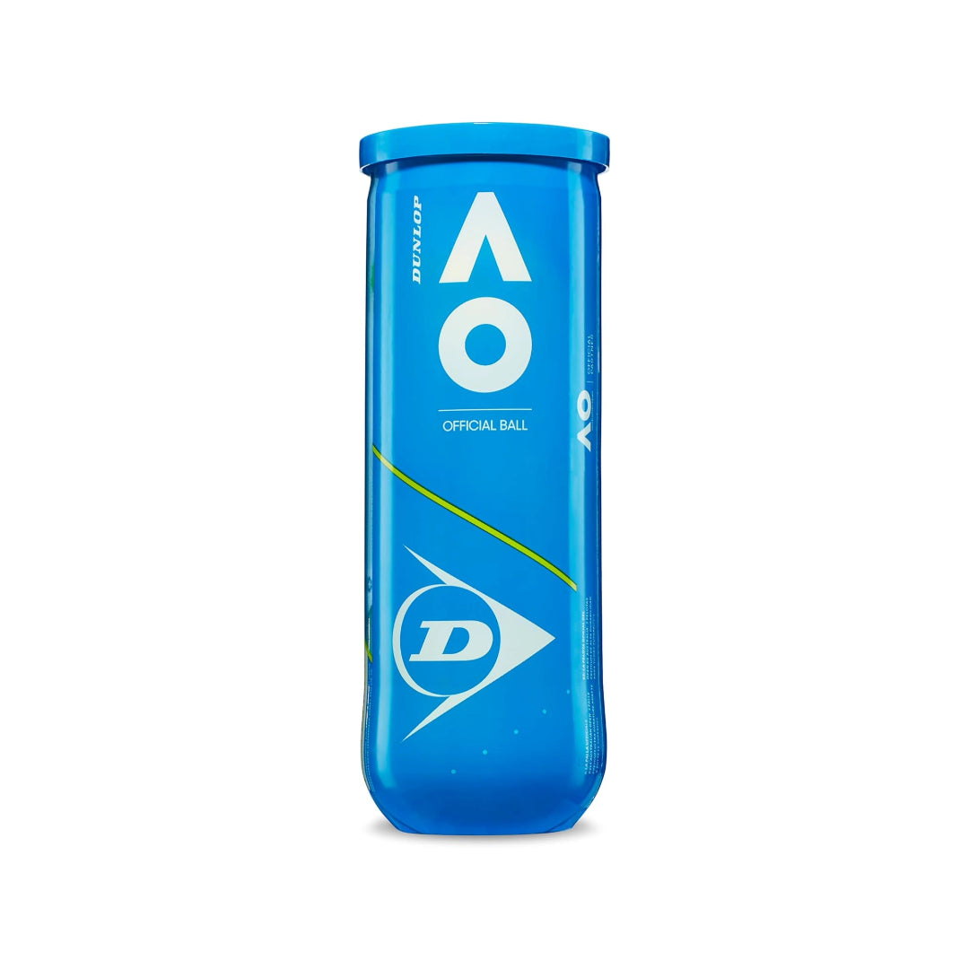 Tennis Balls Dunlop Australian Open AO (3 Ball Tube) - Padelspeed Padel, Squash & Tennis