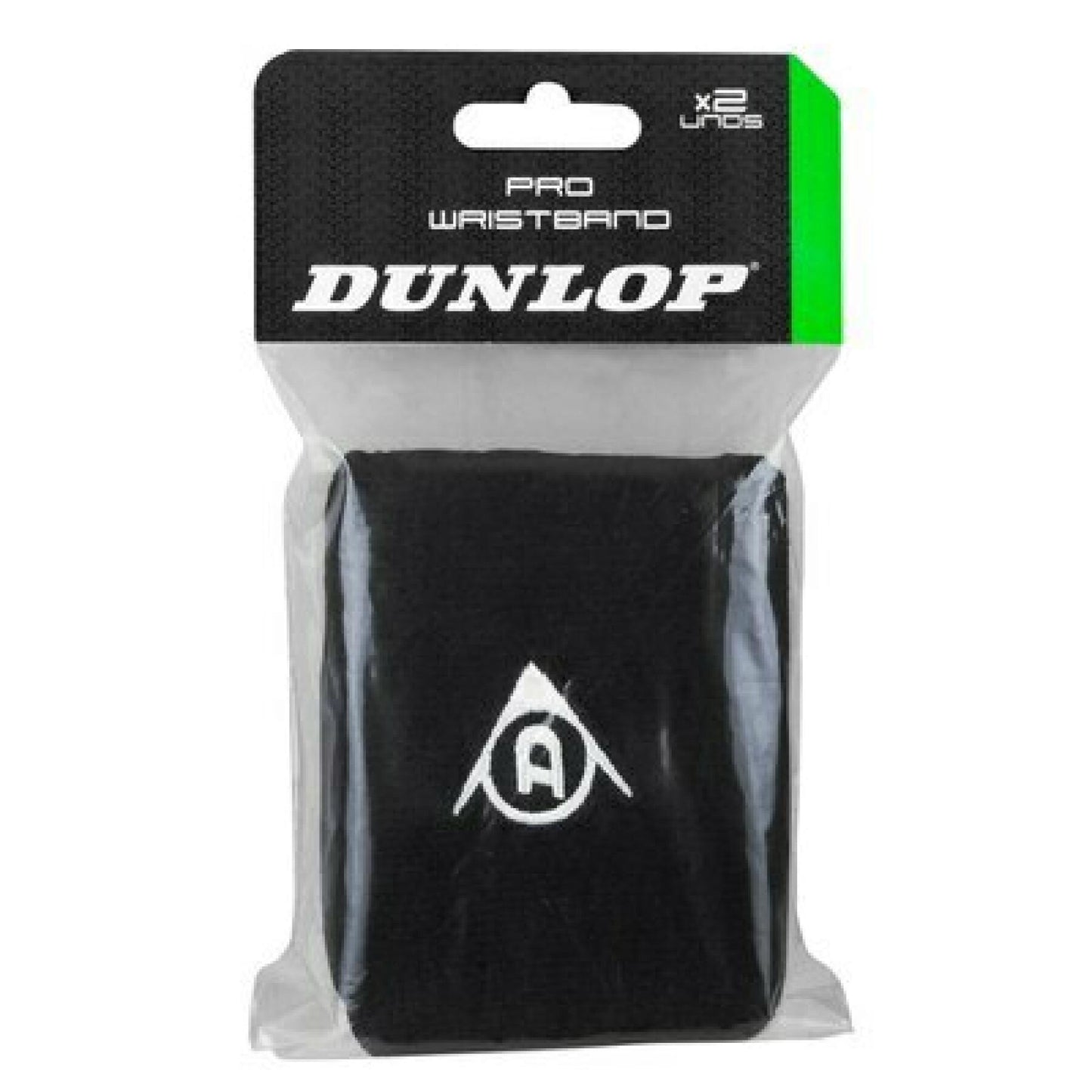 Sports Wristband Dunlop Pro Black & White (Pair) - Padelspeed - UK padel and racket sports shop (Sports and outdoors, Tennis)