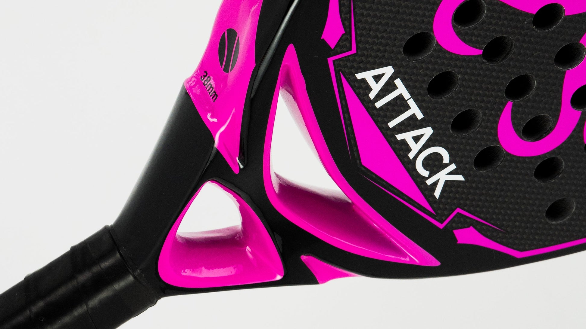 Padel Racket Octopadel Attack (Pink, Soft Feel) - Padelspeed - UK padel and racket sports shop ()