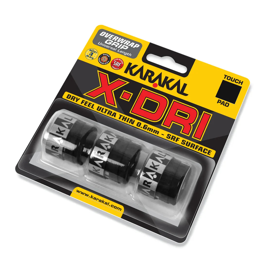 Karakal X-DRI Overwrap Grip (3 Pack) - Padelspeed - UK padel and racket sports shop (Sports & Outdoors)