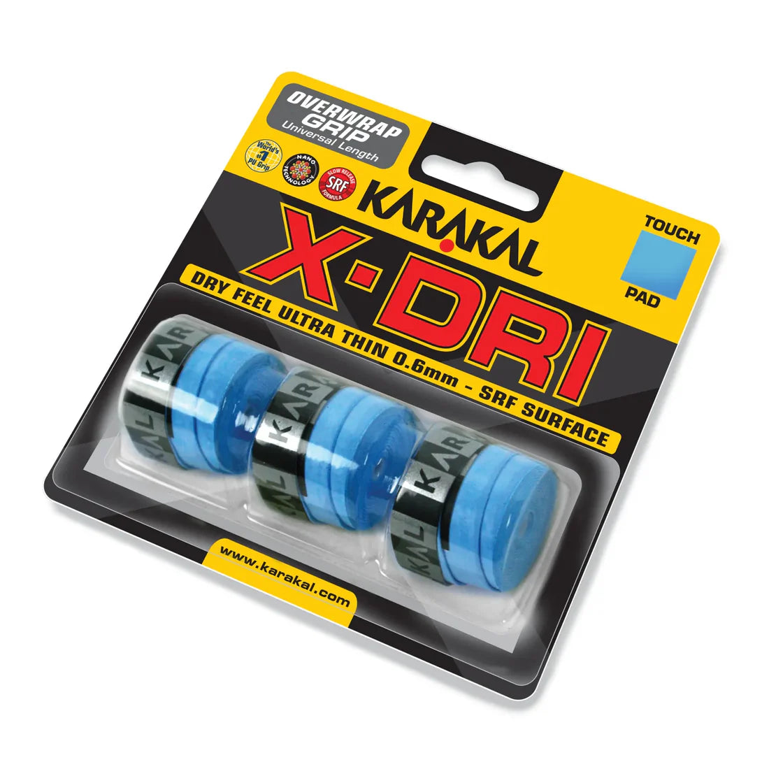 Karakal X-DRI Overwrap Grip (3 Pack) - Padelspeed - UK padel and racket sports shop (Sports & Outdoors)