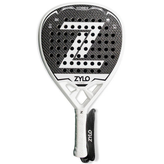 Padel Racket Zylo 3K Korex Carbon (White)