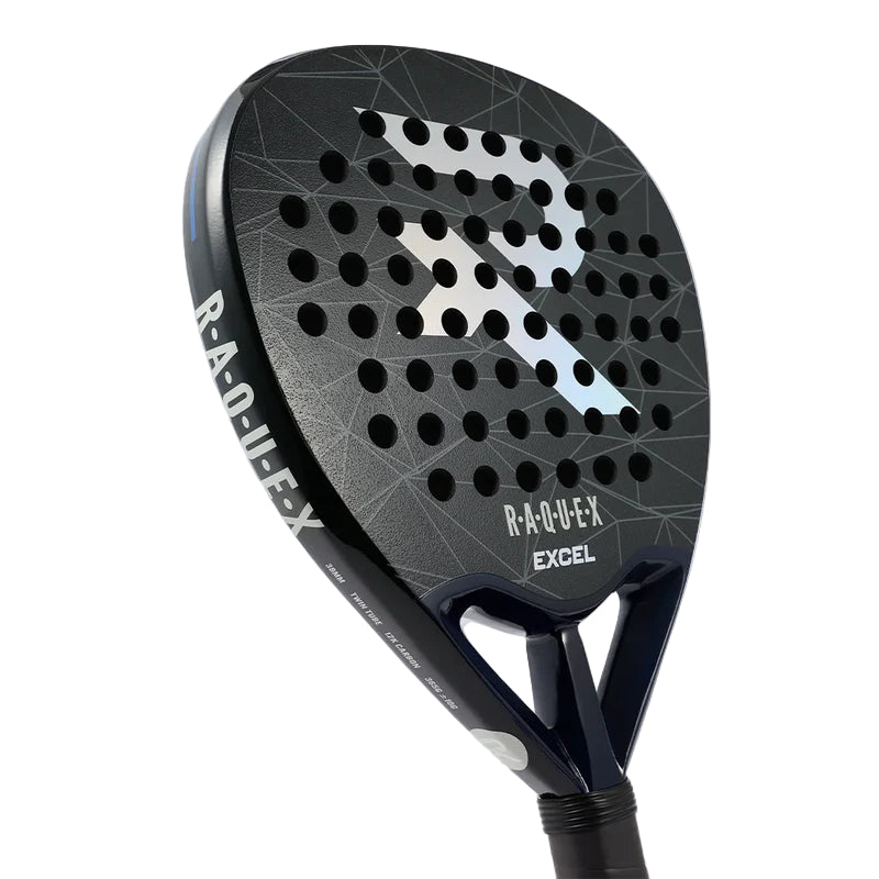 Padel Racket Raquex Excel (Black) - Padelspeed - UK padel and racket sports shop (Sports and outdoors, Paddle tennis)