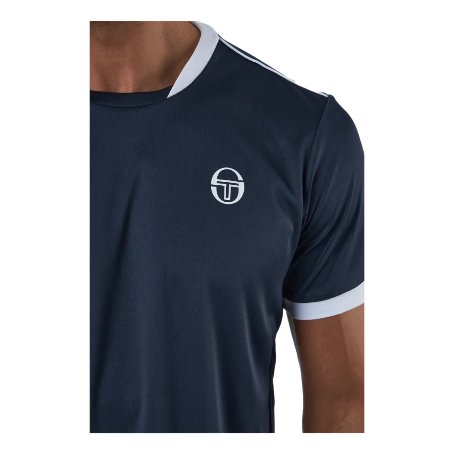 Men's T-Shirt Club Tech Sergio Tacchini Navy/White - Padelspeed Padel, Squash & Tennis