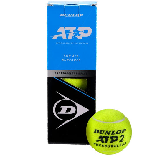 Tennis Balls Dunlop ATP Pressureless (3 Ball Box) - Padelspeed - UK padel and racket sports shop (Sports and outdoors, Tennis)