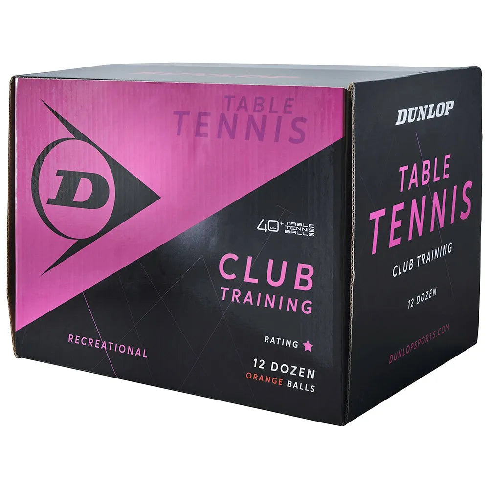 Table Tennis Balls Dunlop Club Training (Box of 144) - Padelspeed - UK padel and racket sports shop (Sports & Outdoors)