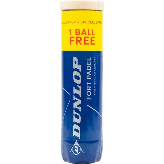 Padel Balls Dunlop Fort (4 Ball Tube)