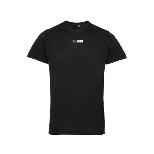 Men's Lightweight Athletic T-Shirt Overhill Eco Black - Padelspeed Padel, Squash & Tennis