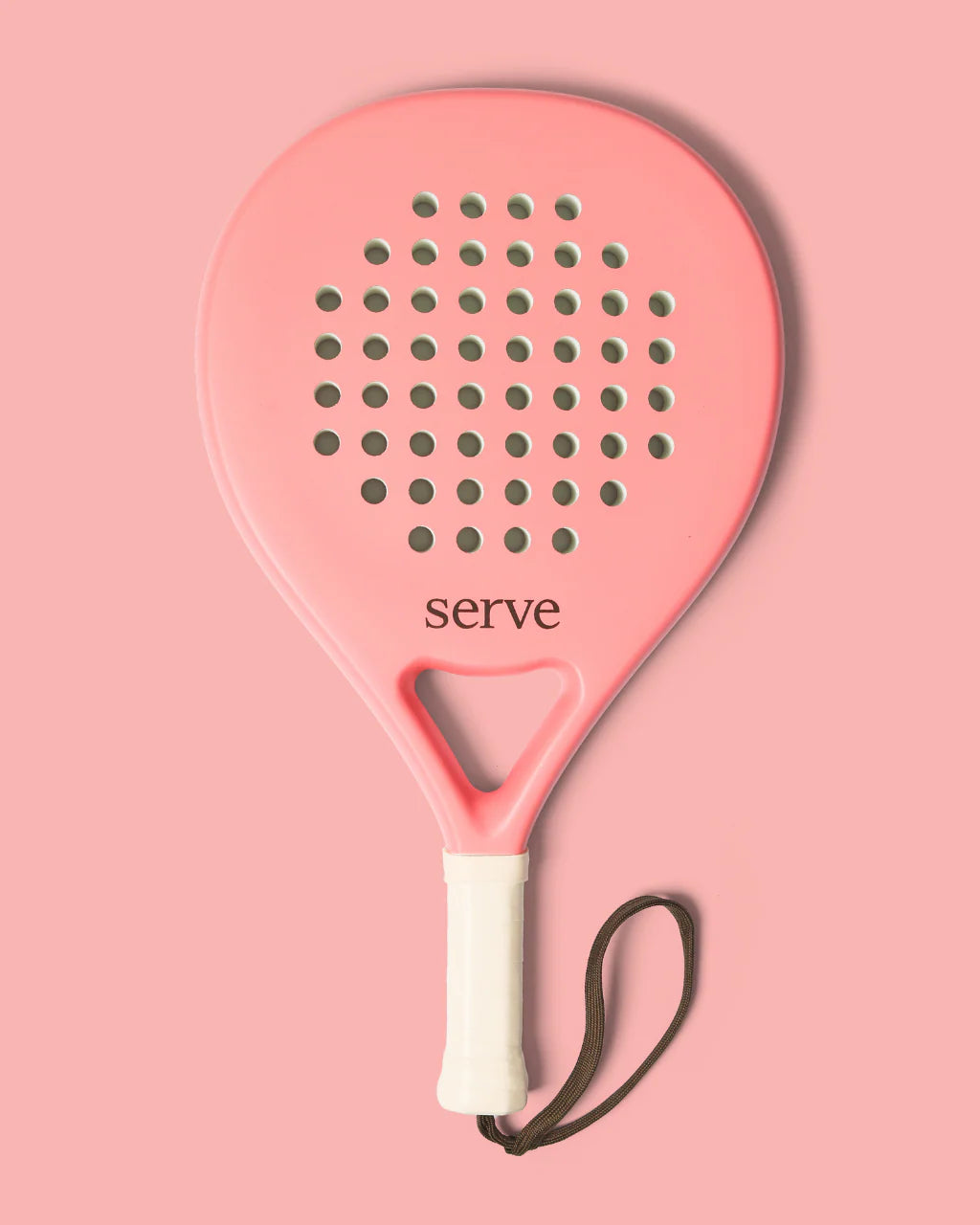 Padel Racket Serve Pastel Peach