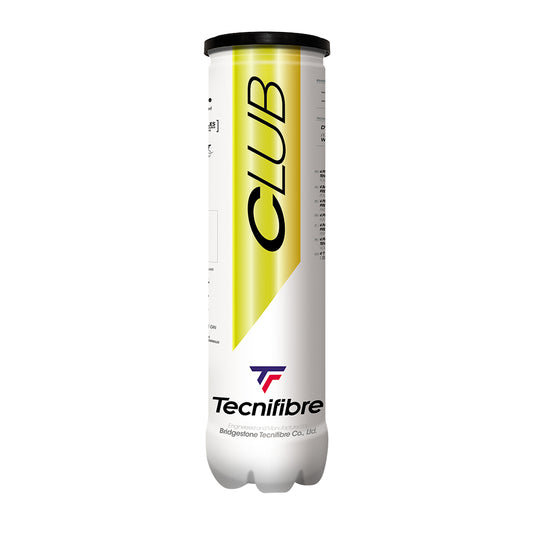 Tennis Balls Tecnifibre Club (4 Ball Tube) - Padelspeed - UK padel and racket sports shop (Sports and outdoors, Tennis)