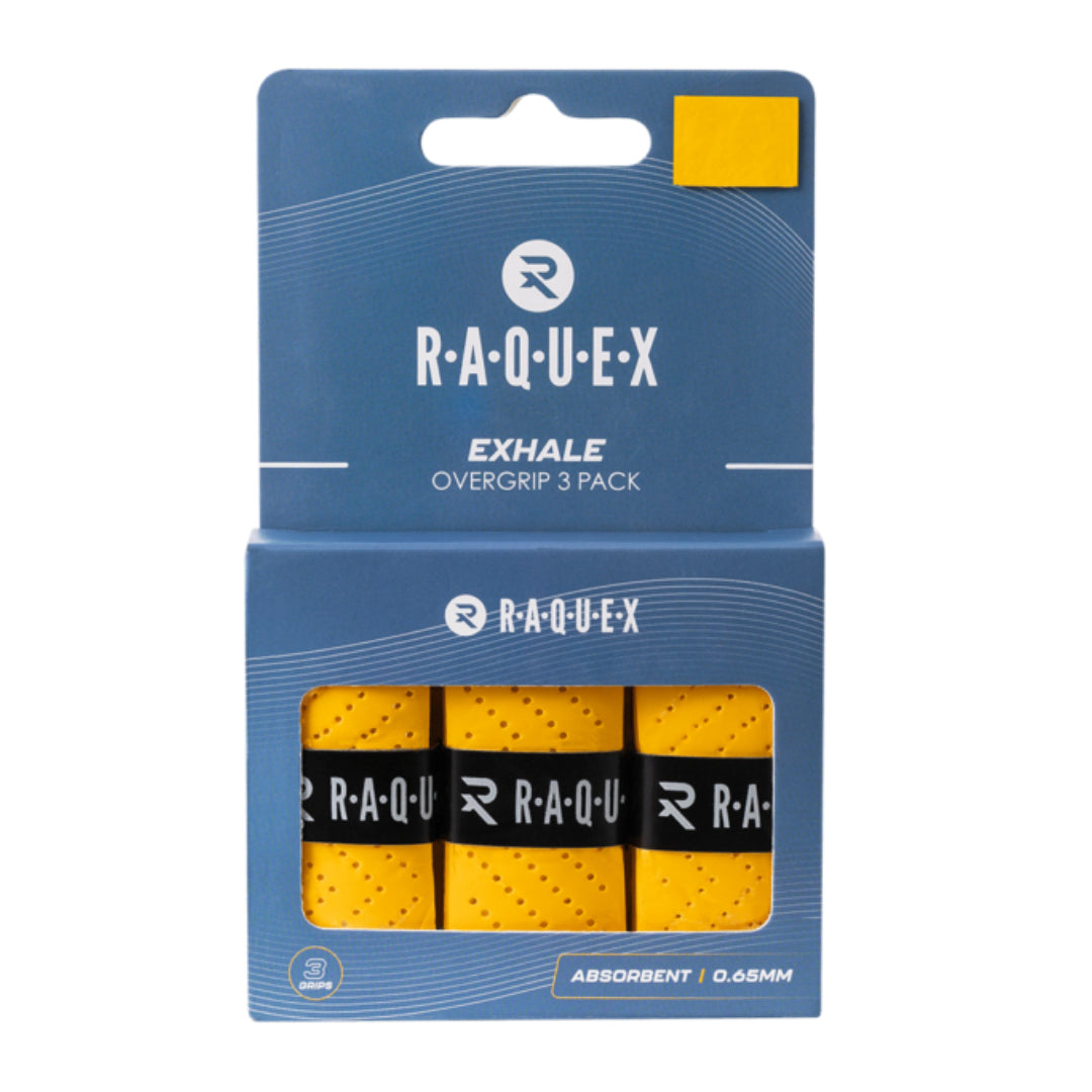 Padel/Squash/Tennis Raquex Exhale Racket Overgrips (Pack of 3)