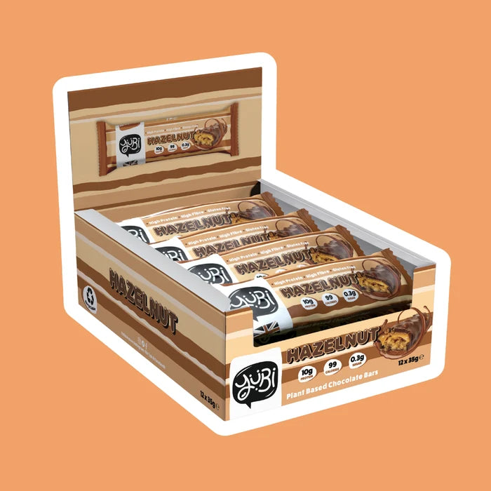 Box of 12 Protein Bars YuBi (Hazelnut)
